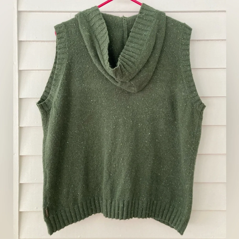 Woolrich | Angora Blend Hooded Sweater Vest Size XL - Picture 3 of 8